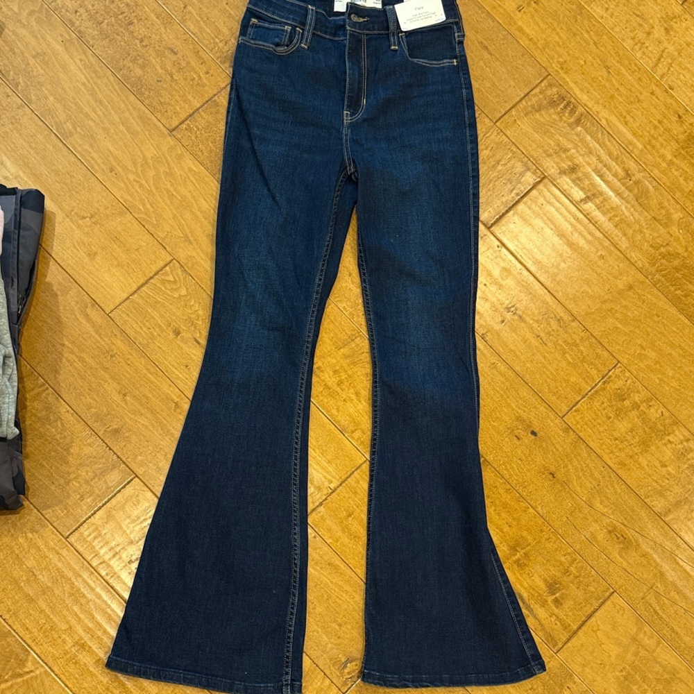 Hollister Dark Blue Flare Jeans